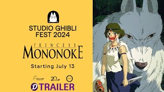 Princess Mononoke  Studio Ghibli Fest 2024 Trailer [upl. by Robinia377]