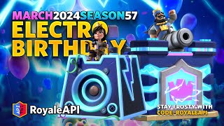 Clash Royale 8th Birthday  March 4 2024  Season 57 [upl. by Stacy964]