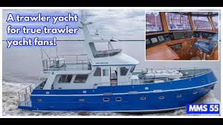 First Look At A BRAND NEW STEEL Trawler Yacht  Sea Ranger Hull Number 1 [upl. by Josy324]