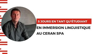 Il donne son avis sur son séjour immersion en anglais au CERAN  top ou flop [upl. by Llebanna]