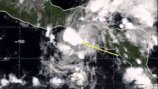 Weather History Hurricane Joan and Tropical Storm Miriam 1988 [upl. by Lednew]