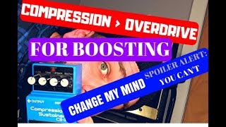 COMPRESSION IS BETTER THAN OVERDRIVE  BOSS CS3  REVIEW DEMO PLAY THROUGH  SJSS [upl. by Carlita]