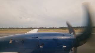 Rex Saab 340 takeoff from Brisbane Airport [upl. by Arrik]