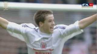 Michael Owen goal for England Schoolboys vs Brazil [upl. by Jammin854]