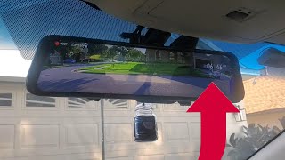 Wolfbox G900 4k Dashcam Mirror with Backup Camera installation [upl. by Hallutama]