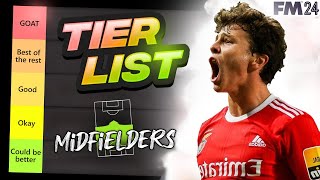 Ranking The BEST Wonderkid Midfielders In FM24  Football Manager 2024 Wonderkids [upl. by Aaron]