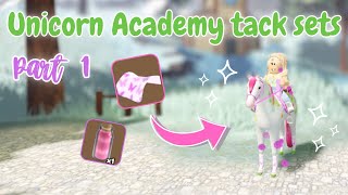 Making Unicorn Academy TACK SETS For My Horses  Part 1  Wild Horse Islands [upl. by Ricardama714]