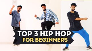 Top 3 Hip Hop Dance Steps Tutorial for Beginners [upl. by Earissed59]