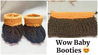 beautiful babies booties how to knit knittingpattern art [upl. by Martelle]