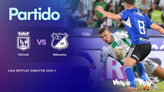 🟢 Nacional vs Millonarios 🔵 Final ida  BetPlay Dimayor 2023 I [upl. by Yrogerg454]