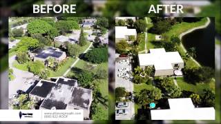 Built Up Modified Roof Restoration in Delray Beach FL  Alliance Group [upl. by Lertsek984]