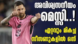 അവിശ്വസനീയം മെസ്സി ഏറ്റവും മികച്ച സീസണുകളിൽ ഒന്ന്  Lionel Messi [upl. by Janiuszck]