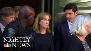 Felicity Huffman’s 14Day Prison Sentence Sparks Debate  NBC Nightly News [upl. by Allekram]