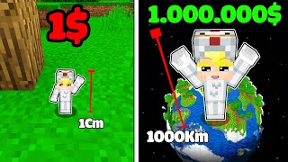 Tô Gà Nhưng Nếu Kích Thước  Tiền Trong Minecraft 💲💲💲 [upl. by Annoed]