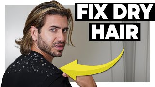 HOW TO FIX DRY DULL HAIR  Men’s Hair Tips [upl. by Mercy]