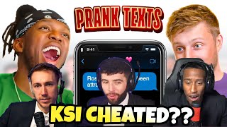 FILLY EXPOSED KSI for CHEATING in SIDEMEN PRANK TEXT ROULETTE [upl. by Erot]