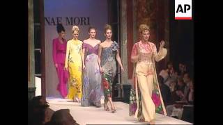 FRANCE PARIS FASHION WEEK  HANAE MORI COLLECTION [upl. by Yarw]