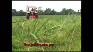 Mole Drain Plough  Pipelayer  Subsoiler from OKeeffe Engineering Newmarket Co Cork [upl. by Helfant680]