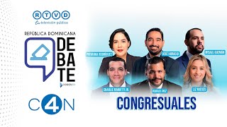 Debate electoral l Congresuales Diputaciones del Distrito Nacional 20242028 [upl. by Olympium]