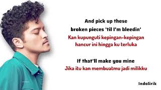 Bruno Mars  It Will Rain  Lirik Terjemahan [upl. by Selyn112]