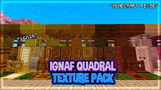 IGNAF QUADRAL TEXTURE PACK MINECRAFT PE 120 [upl. by Amelia271]