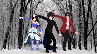 MMD  Aphmau Ein and Aaron  Follow The Leader Aphmau Request [upl. by Cyrillus]