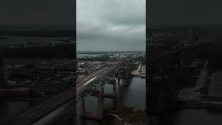 Lake Charles Louisiana  Calcasieu River Bridge  Mavic 3 Hyperlapse [upl. by Haimerej]