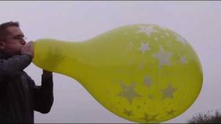 b2p 24 inch balloon  crystal yellow Q24 stars [upl. by Htrow]