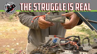 The Struggle is Real Changing an RC Crawler Battery in the Wild [upl. by Eppesuig987]