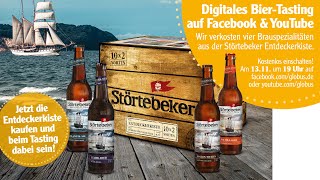 Live auf Youtube Digitales BierTasting mit der Störtebeker Braumanufaktur 🍻 [upl. by Carmencita]