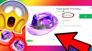 TRADING MY PURPLE SPARKLE TIME FEDORA FOR 1100000 ROBUX VALUE [upl. by Nesyrb]