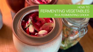 63 Fermenting Vegetables in a Ceramic Fermenting Crock [upl. by Aninahs]