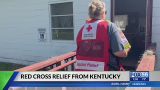 Kentuckians work with Red Cross volunteers to help disaster victims [upl. by Wons209]