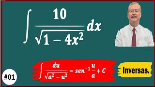 Integrales trigonométricas inversas ∫10√14x2  dx [upl. by Francie]