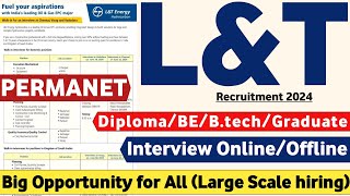 LampT Recruitment 2024  Permanent  DiplomaBEBtech  Job Vacancy 2024  LampT Jobs 2024  Mnc Jobs 🔥 [upl. by Utter47]