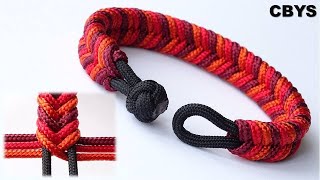 How to Make a 6 Strand Fishtail Paracord Survival Bracelet  Clean Design  Knot and Loop Closure [upl. by Cissie506]