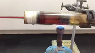 The reaction between bromine with hot iron [upl. by Zalea]