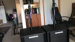 Mackie thump 18s 1200w and thump 15a 1300w testing [upl. by Giorgi]