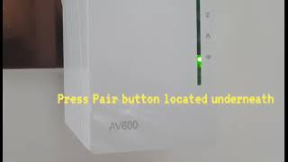 TPLink AV600 Powerline WiFi extender setup [upl. by Eelsel]