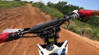 Can the 20215 GPX MOTO FSE 250 E HANDLE A SMALL MX TRACK [upl. by Aihsyla]