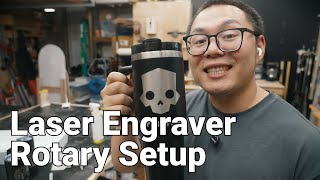 Setting up rotary for co2 laser engraver [upl. by Nitaf]