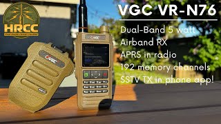 Best MidPriced Ham Radio Handheld VGC VRN76 APRS amp SSTV [upl. by Camilo]