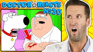 ER Doctor REACTS to Family Guy Hilarious Medical Scenes 20 [upl. by Ailemor]