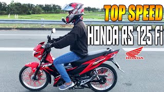 Honda RS125 FI  Top speed test [upl. by Mccollum526]