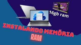 INSTALAÇÃO DE MEMÓRIA RAM NO LENOVO IDEAPAD S145 15API [upl. by Bloch]