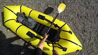 パックラフトで川下り downriver KOKOPELLI PACKRAFT NIRVANA SELFBAILING 2020 [upl. by Yrannav]