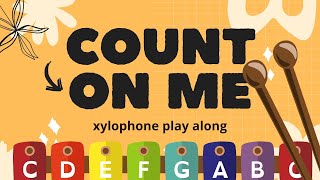 Count On Me brunomars  XYLOPHONE PLAY ALONG [upl. by Namref]