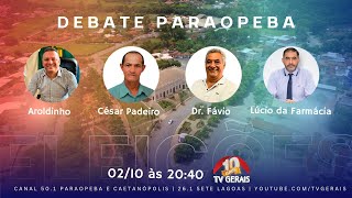 TV GERAIS ELEIÃ‡Ã•ES 2024  DEBATE CANDIDATOS PREFEITO PARAOPEBA [upl. by Eidod]