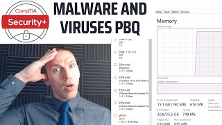 Malware and Viruses  CompTIA Security Performance Based Question PBQ 2 [upl. by Neeven]