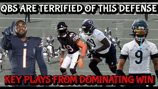 Chicago Bears Defense KEY PLAYS Week 1  FILM REVIEW [upl. by Doralia]